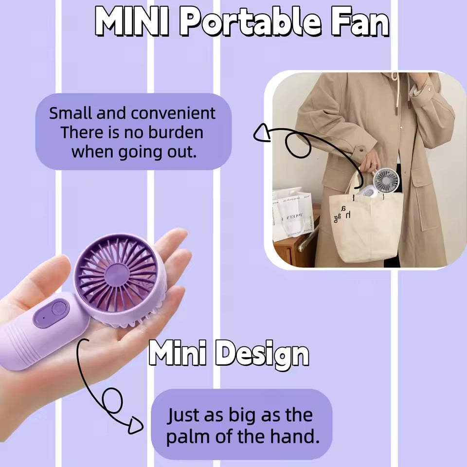 Mini Handheld Rechargeable Fan
