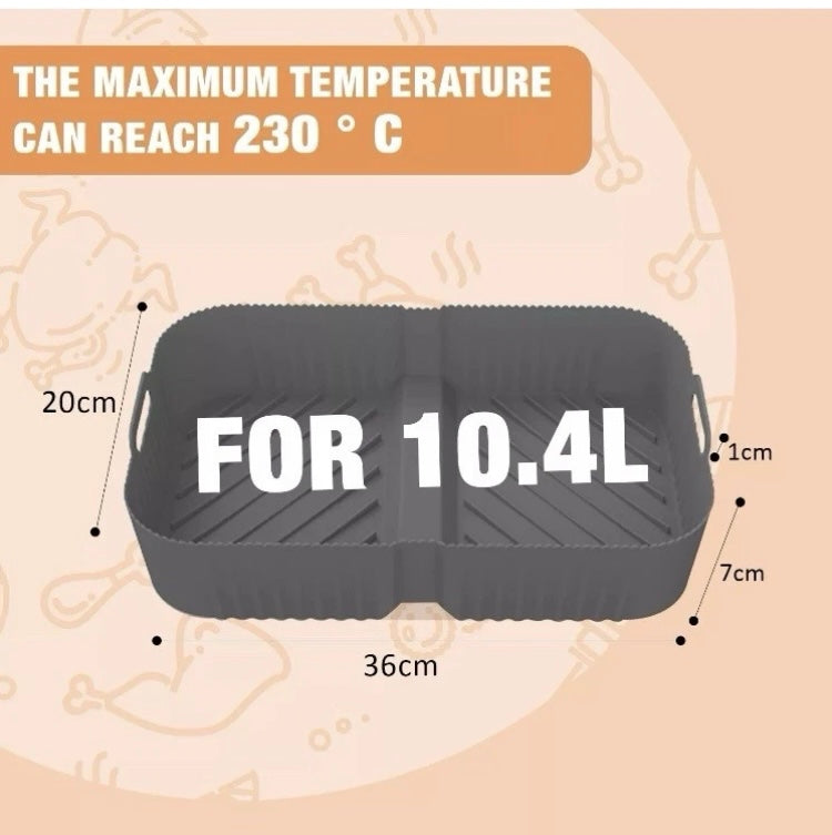 Air fryer Liners For Ninja Foodi Flexdrawer AF 500UK 10.4L 2 X Silicone Liners