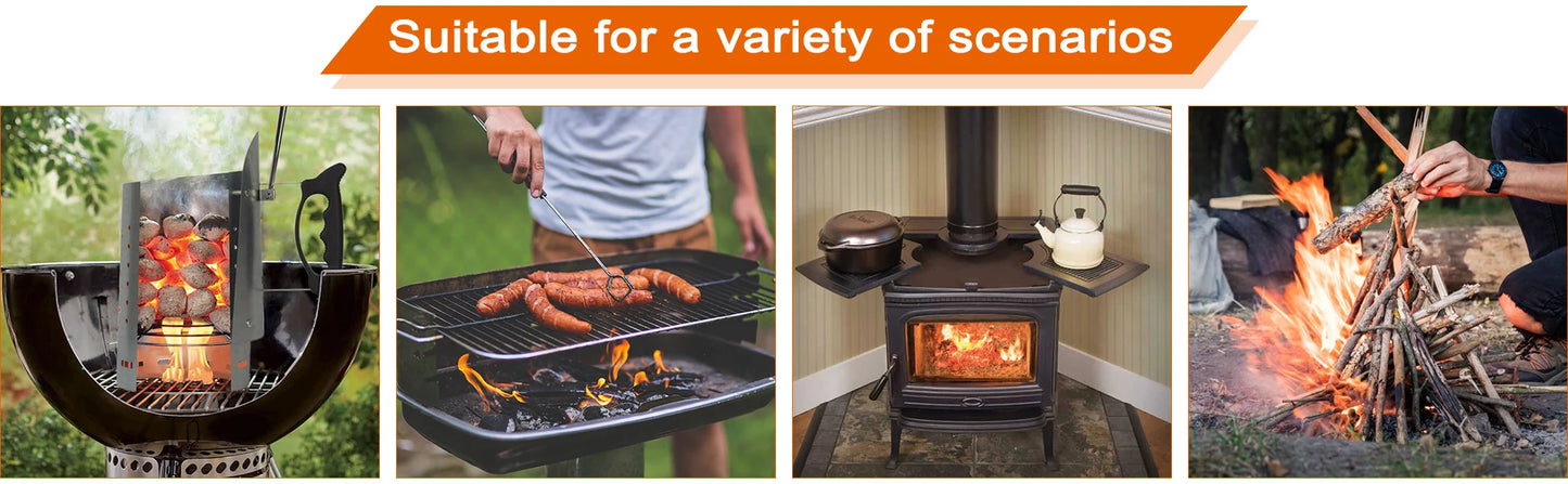 60 Natural Wood Fire Starters For BBQ, Chimney Starters and wood burners