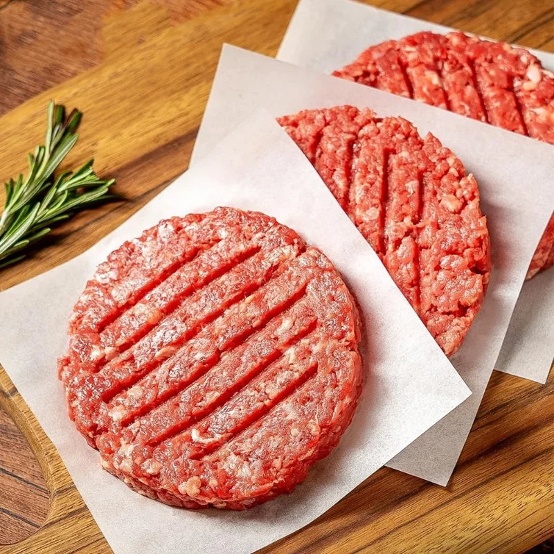 Non-Stick Burger Paper, 100&200 Pcs, 10cm Greaseproof Parchment Paper, Burger Patty Separator