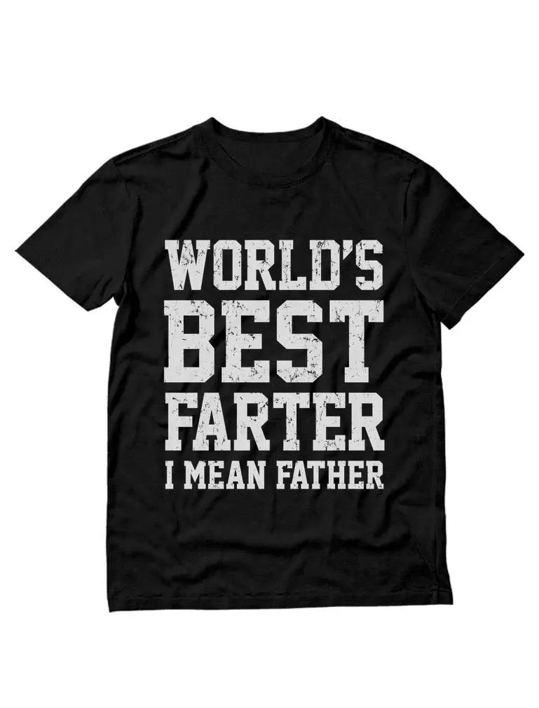 Funny Fathers Day T-Shirt. Cotton Round Neck Funny message Gift For Him