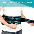 Comfytemp Cordless Wearable Back Heat Pad with Massager for Pain Relief