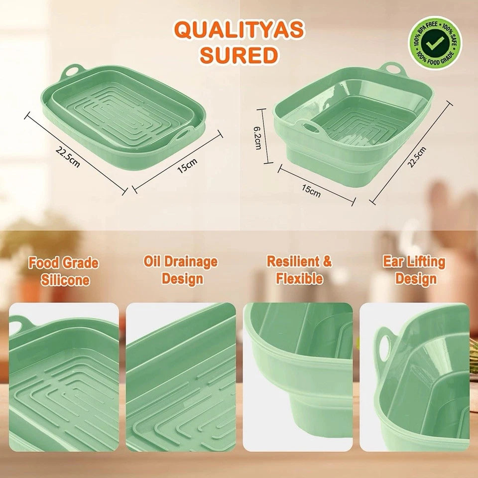 Silicone Air Fryer Liners, Racks and Accessories For Ninja Dual 13 Pcs