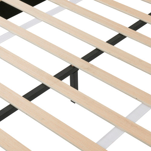 Velvet Upholstered Double Bed With Storage Drawers & Headboard Side Pockets