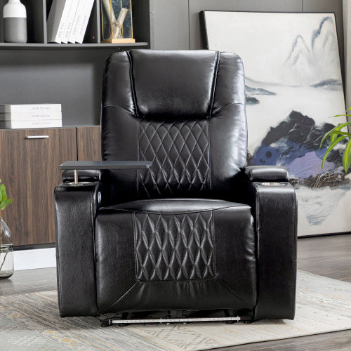 Heavy-Duty Power Recliner Armchair With USB Port, Cup Holder & Arm Storage