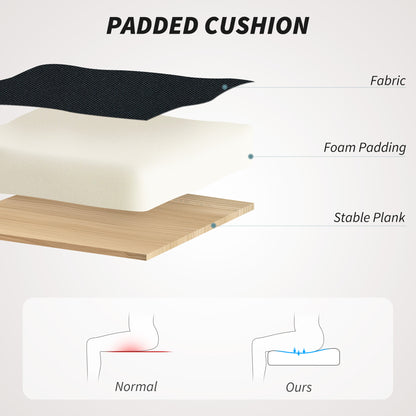 Black Mesh Office Chair with Flip-Up Arms & Adjustable Height