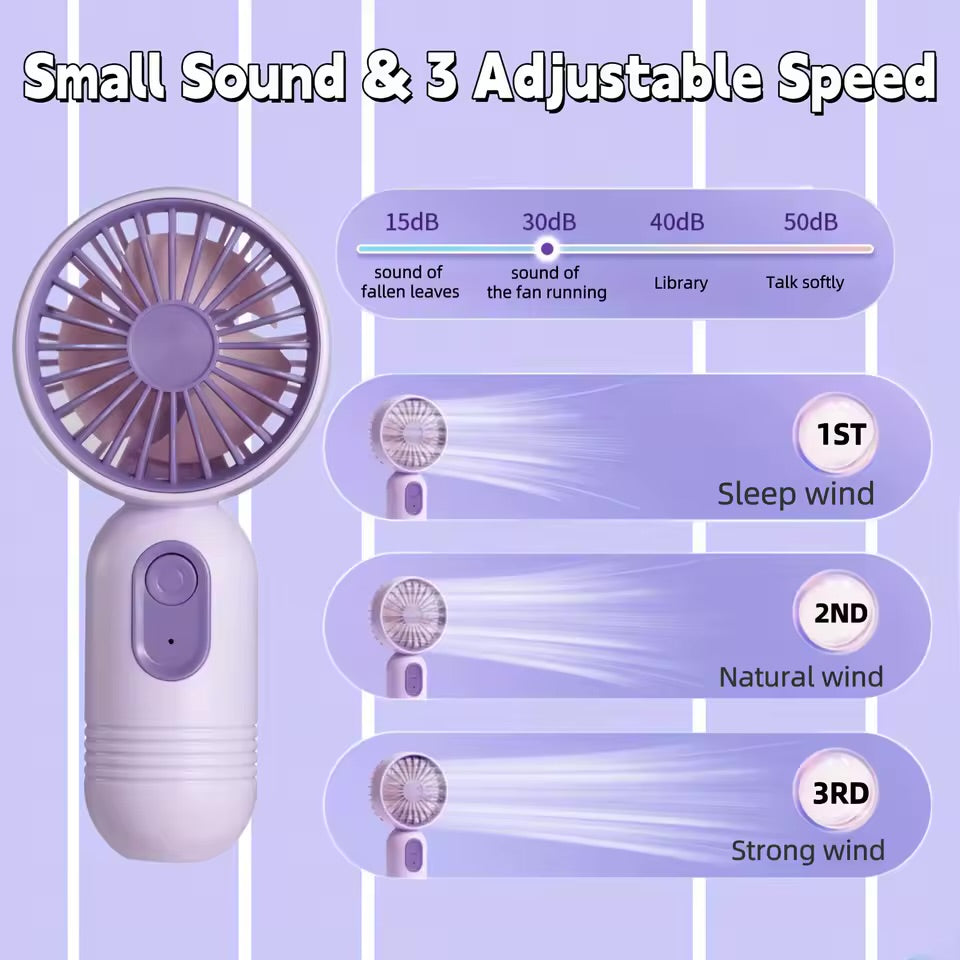 Mini Handheld Rechargeable Fan