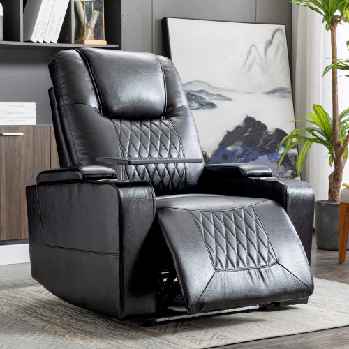 Heavy-Duty Power Recliner Armchair With USB Port, Cup Holder & Arm Storage