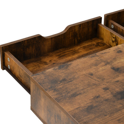 Computer Desk/Dressing Table With 2 Drawers Home Office Table For Study