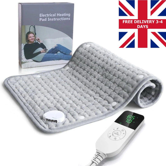 Electric Heat Pad For Back/Neck/Abdominal Pain Relief With Timer And Temperature Setting