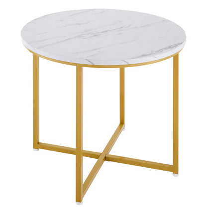 5-Piece Dining Set Marble Effect Table & 4 Padded Stools Space Saving Dining Set