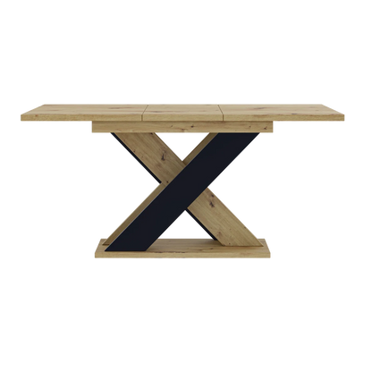 Extendable Dining Table X-Shaped Legs