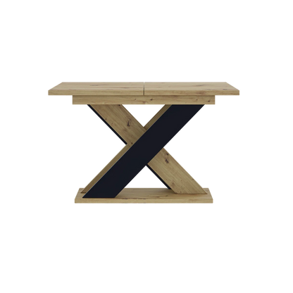 Extendable Dining Table X-Shaped Legs