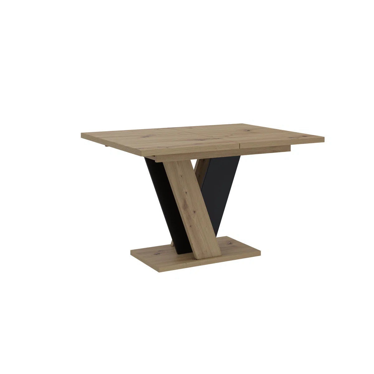 Extendable Dining Table with V Legs – Gloss Acrylic Finish, Modern Design, 6–8 Seater