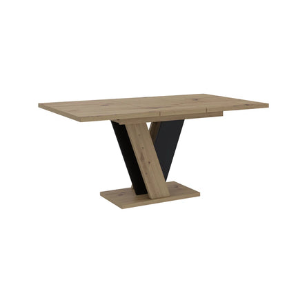 Extendable Dining Table with V Legs – Gloss Acrylic Finish, Modern Design, 6–8 Seater