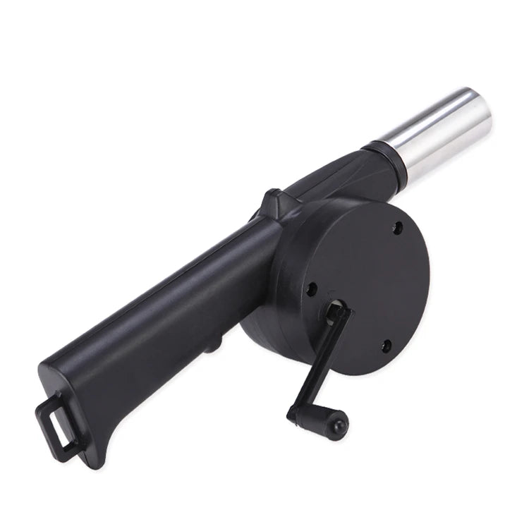 Handheld BBQ Fan, Wind-Up Flame Stoker