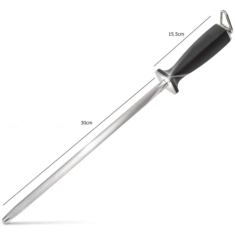 Professional 12" Diamond Knife Sharpening Rod