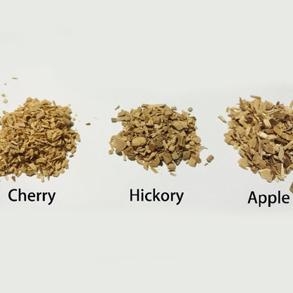 125g Eco-Friendly, Natural BBQ Woodchips For Enhanced Smokey Flavour. Apple, Cherry, Hickory, Oak