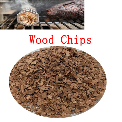 125g Eco-Friendly, Natural BBQ Woodchips For Enhanced Smokey Flavour. Apple, Cherry, Hickory, Oak
