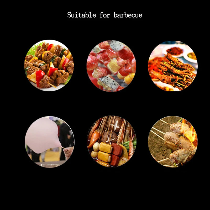 Natural Wood Skewers, Eco-Friendly Bamboo