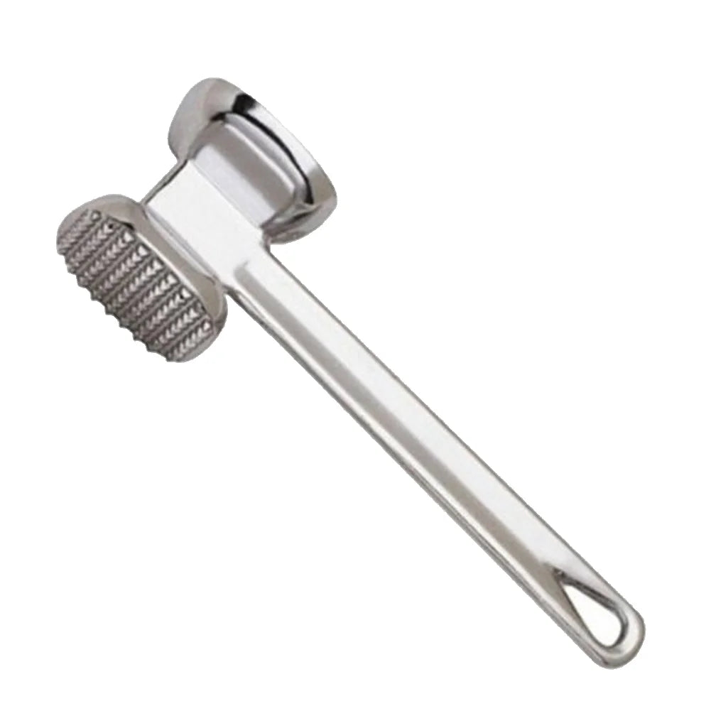 Meat Tenderizer Hammer, 19cm Double Sided Stainless Steel Chicken, Conch, Veal Cutlets & Beef, Steak Pounder.
