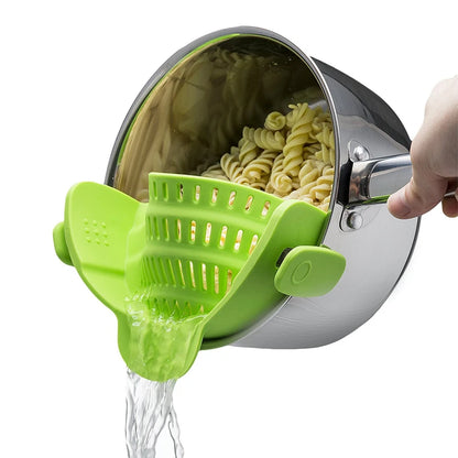 Silicone Clip-on Pan Pot Strainer