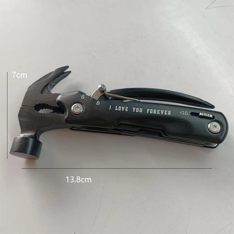 12in1 Multi-Purpose Hammer Tool, Unique Gift For Fathers Day, Christmas Or Birthday