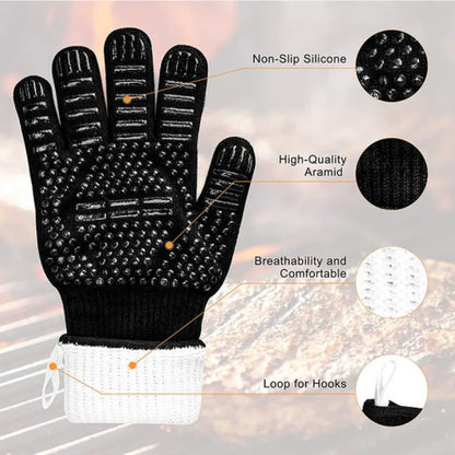 Quality, Extra Thick, Extreme Heat Resistant BBQ Gloves