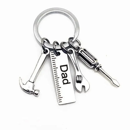 Dad/Grandpa/Papa Keyring, Mini screwdriver, Hammer & Wrench