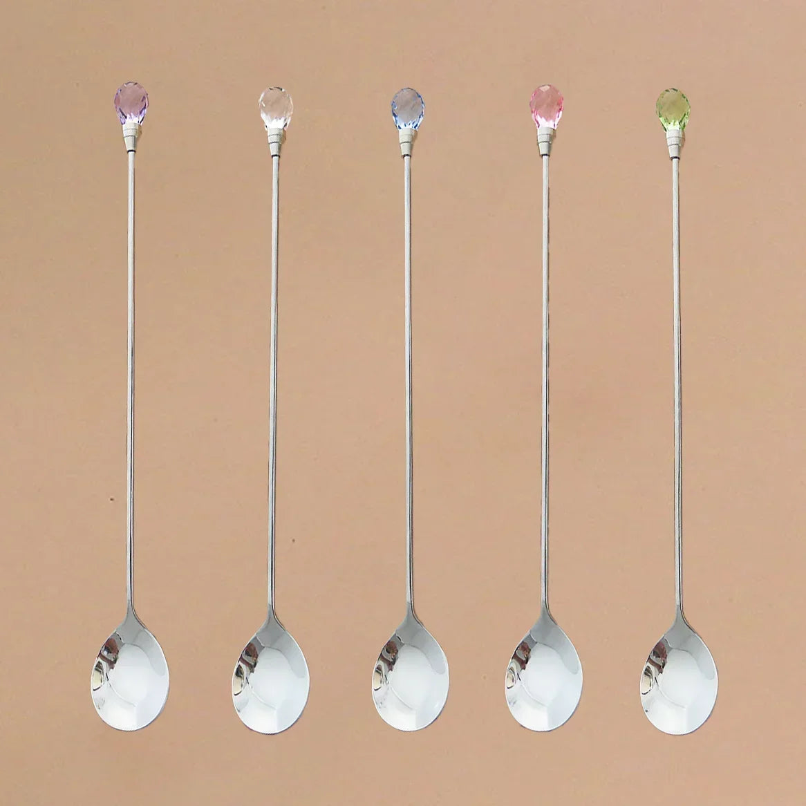 Diamond Stirring Spoons with Exquisite Crystal Design