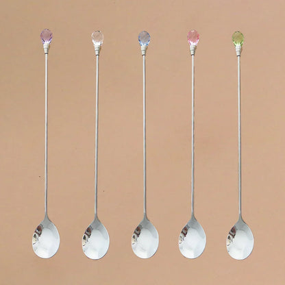 Diamond Stirring Spoons with Exquisite Crystal Design