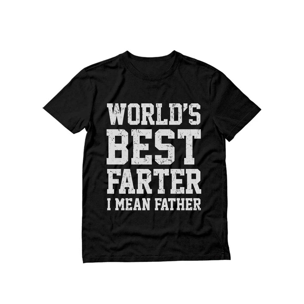 Funny Fathers Day T-Shirt. Cotton Round Neck Funny message Gift For Him