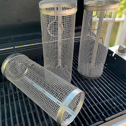 BBQ Rolling Grill Basket