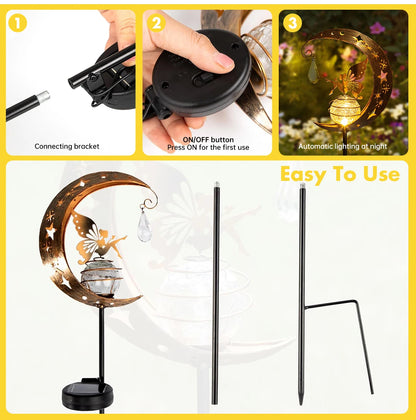 Solar Moon and Fairy Garden Light