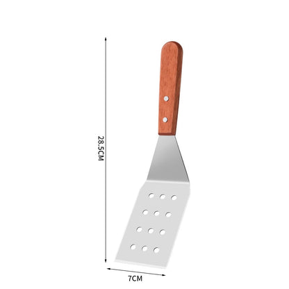Wooden Handle, Stainless Steel Spatulas