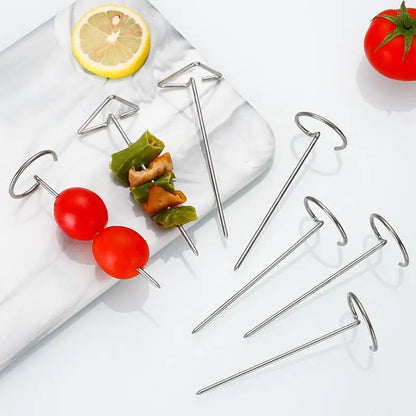 10 PCS Stainless Steel Mini Vertical Skewers