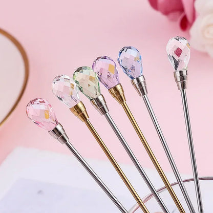 Diamond Stirring Spoons with Exquisite Crystal Design