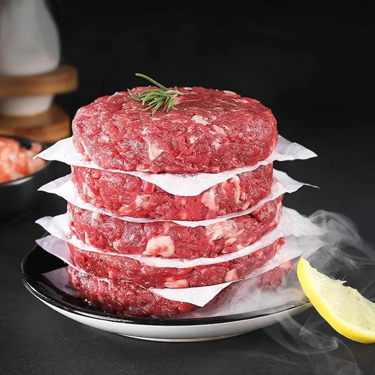Non-Stick Burger Paper, 100&200 Pcs, 10cm Greaseproof Parchment Paper, Burger Patty Separator