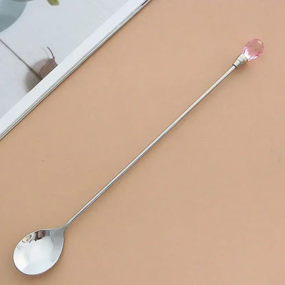 Diamond Stirring Spoons with Exquisite Crystal Design