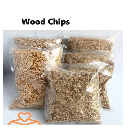125g Eco-Friendly, Natural BBQ Woodchips For Enhanced Smokey Flavour. Apple, Cherry, Hickory, Oak