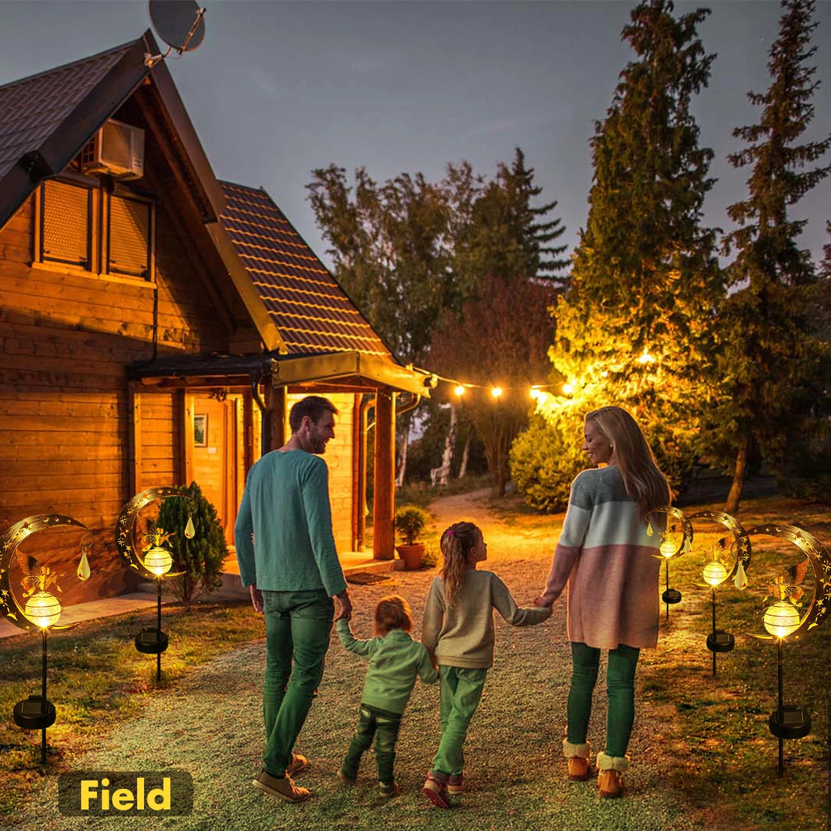 Solar Moon and Fairy Garden Light