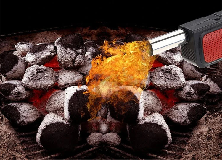 Handheld BBQ Fan, Wind-Up Flame Stoker