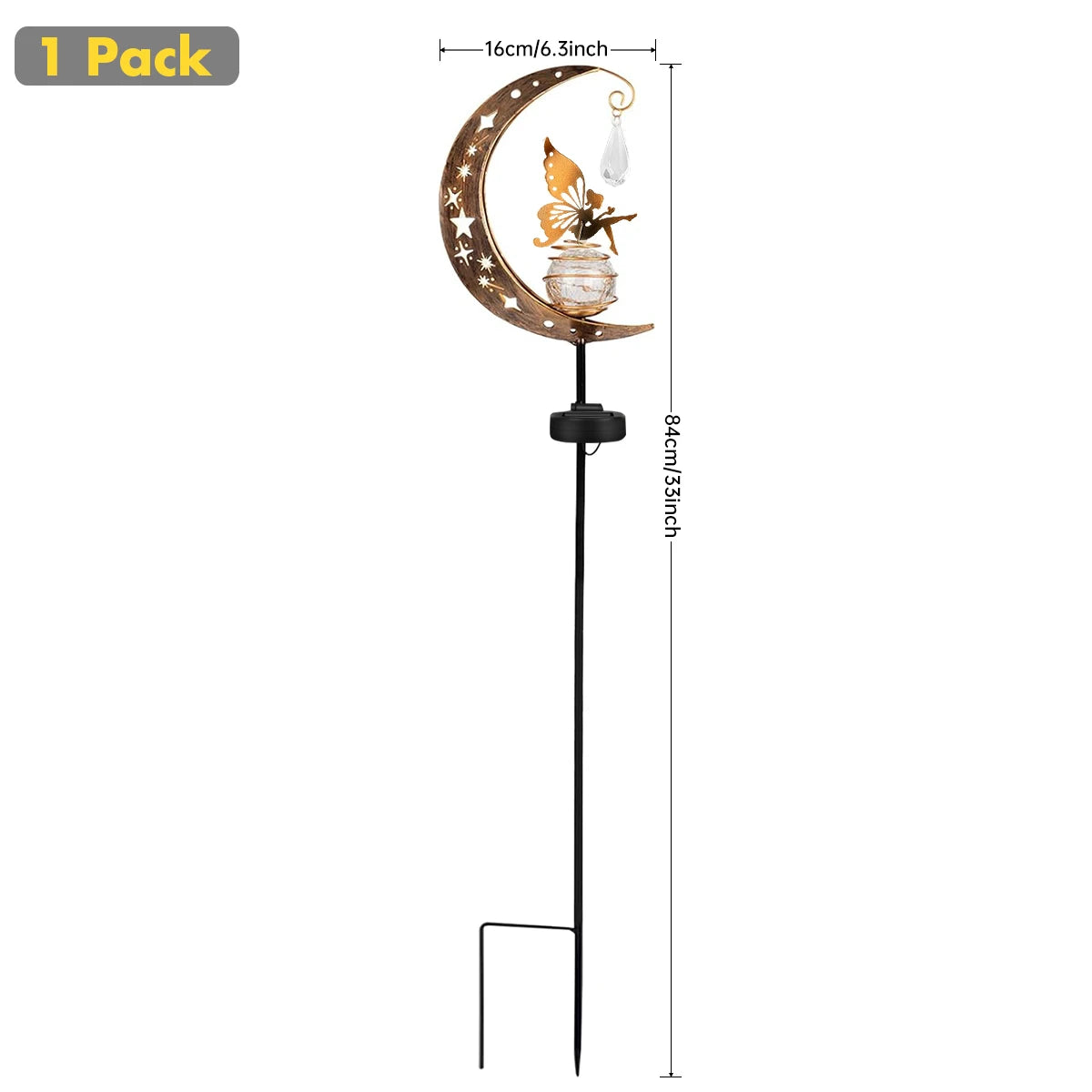 Solar Moon and Fairy Garden Light
