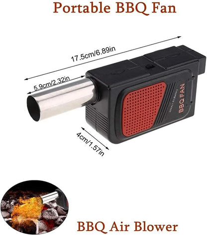 Electric Handheld BBQ Fan, Battery Operated Fire Stoker