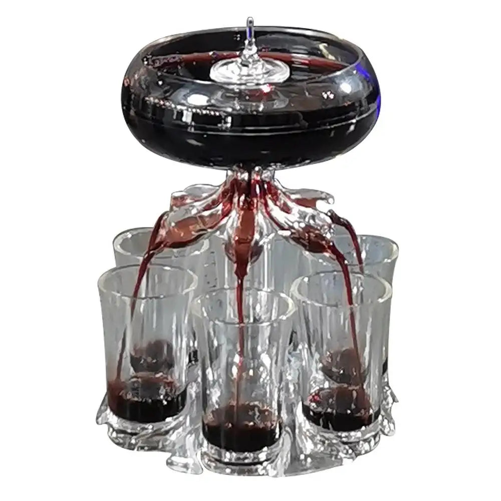 LED Party Shot Dispenser. Multi-Pour Shot Drinks With 6 Shot Glasses
