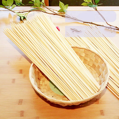 Natural Wood Skewers, Eco-Friendly Bamboo