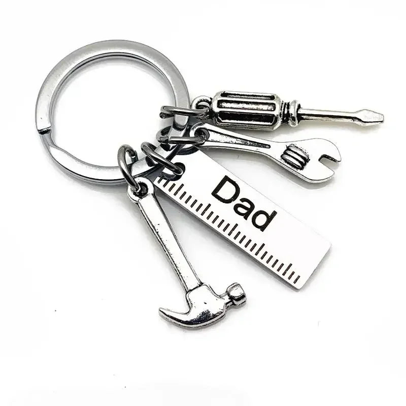 Dad/Grandpa/Papa Keyring, Mini screwdriver, Hammer & Wrench