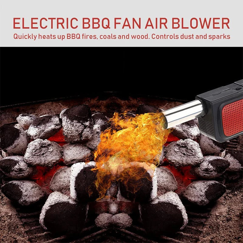 Electric Handheld BBQ Fan, Battery Operated Fire Stoker