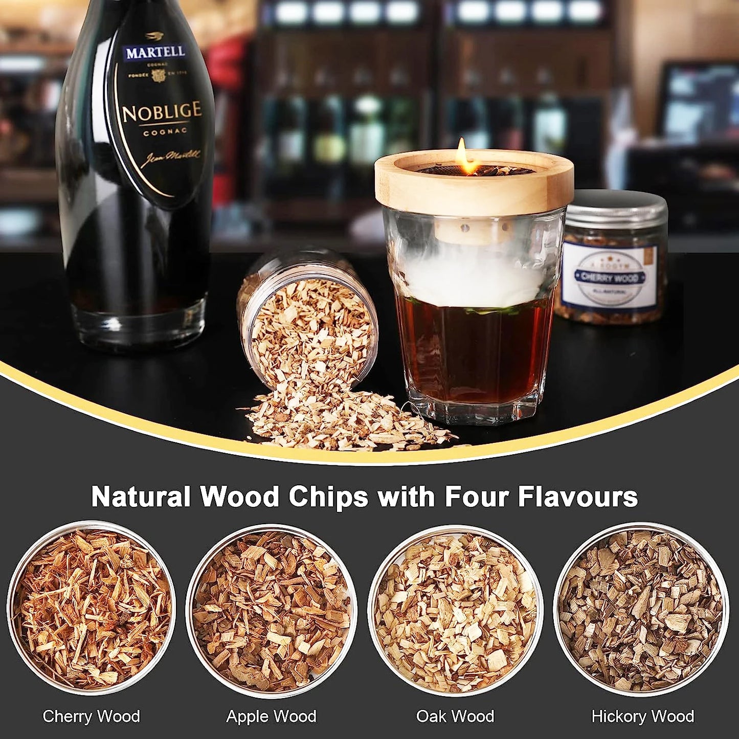 500g Eco-Friendly, Natural BBQ Woodchips For Enhanced Smokey Flavour. Apple, Cherry, Hickory, Oak