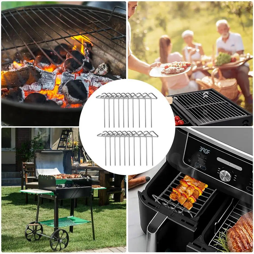 10 PCS Stainless Steel Mini Vertical Skewers